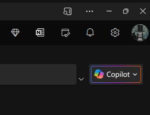 The Copilot button